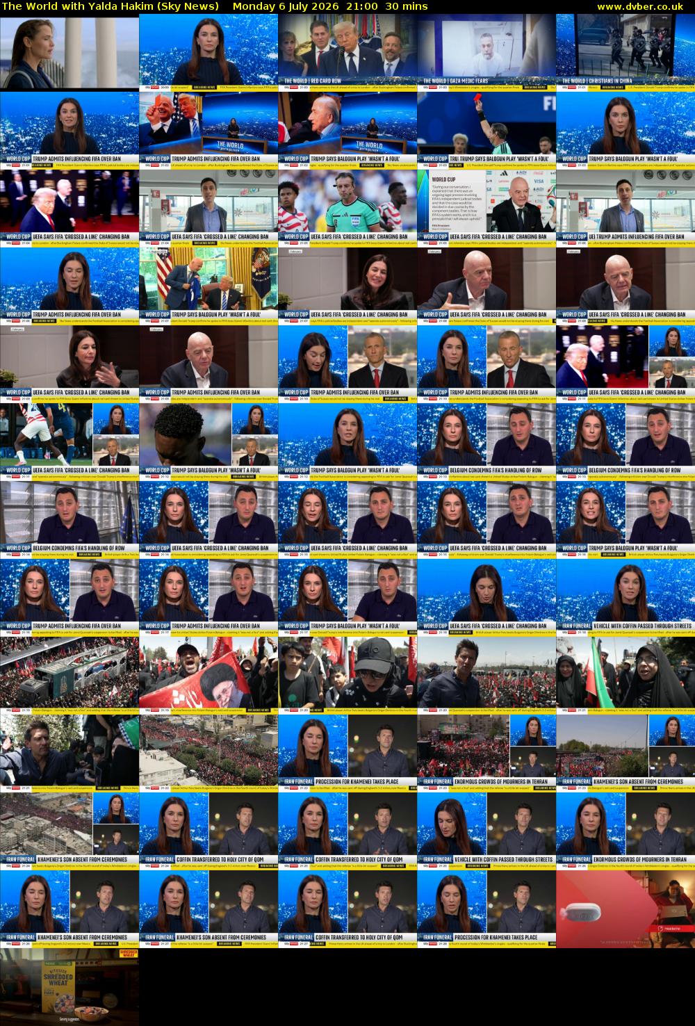 The World with Yalda Hakim (Sky News) Monday 6 July 2026 21:00 - 21:30