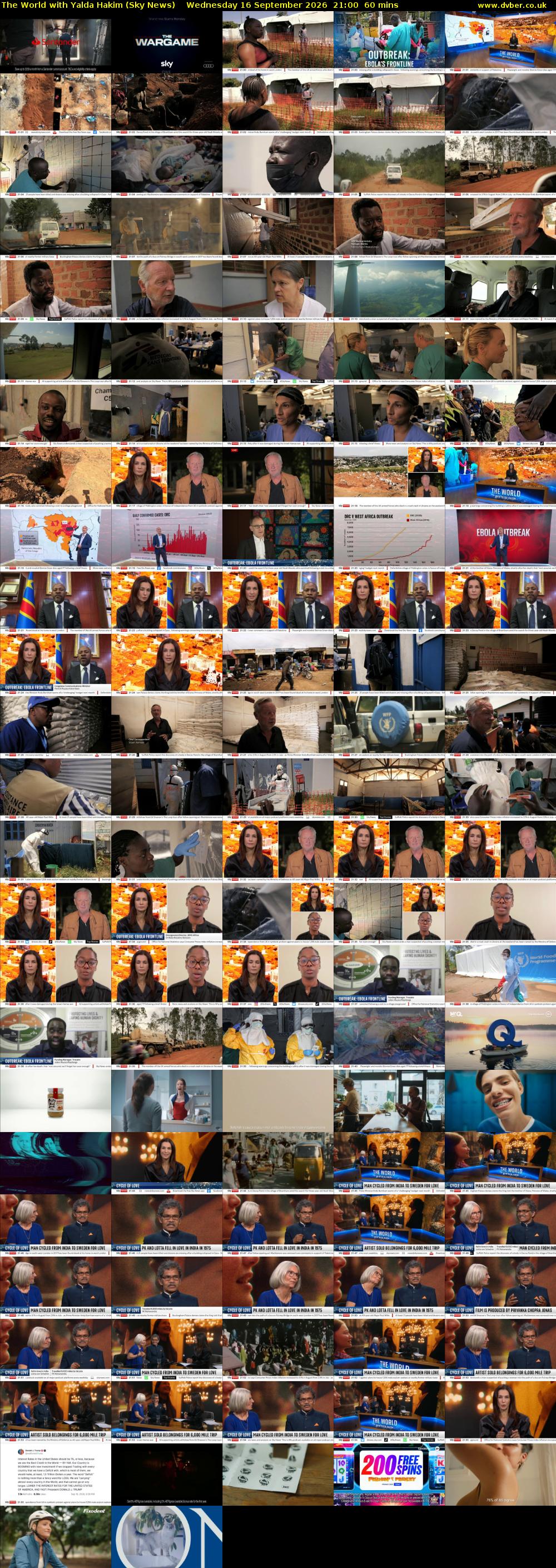 The World with Yalda Hakim (Sky News) Wednesday 16 September 2026 21:00 - 22:00