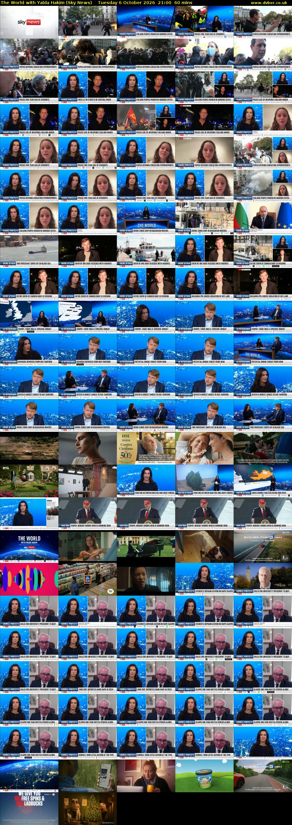 The World with Yalda Hakim (Sky News) Tuesday 6 October 2026 21:00 - 22:00