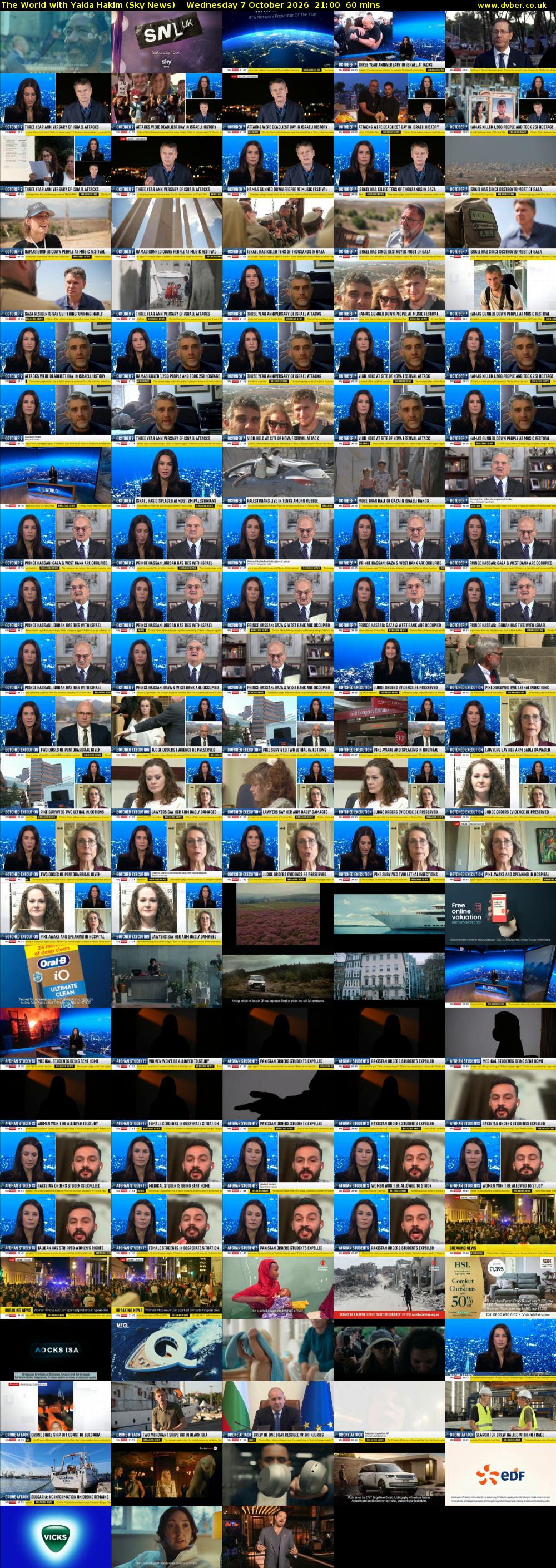 The World with Yalda Hakim (Sky News) Wednesday 7 October 2026 21:00 - 22:00