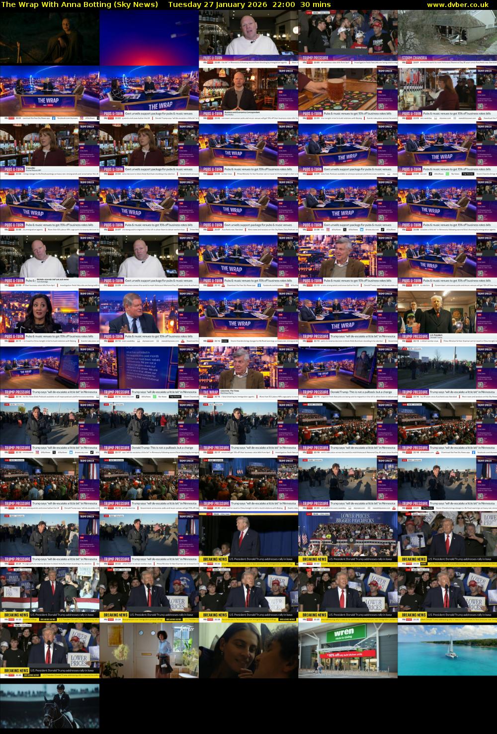 The Wrap With Anna Botting (Sky News) Tuesday 27 January 2026 22:00 - 22:30