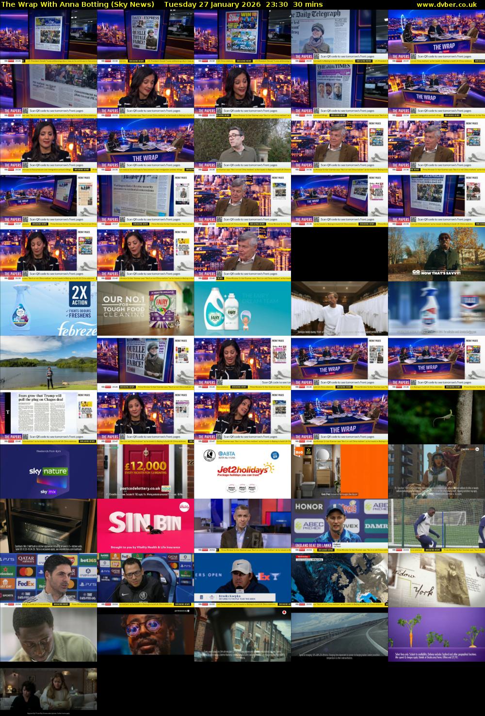 The Wrap With Anna Botting (Sky News) Tuesday 27 January 2026 23:30 - 00:00