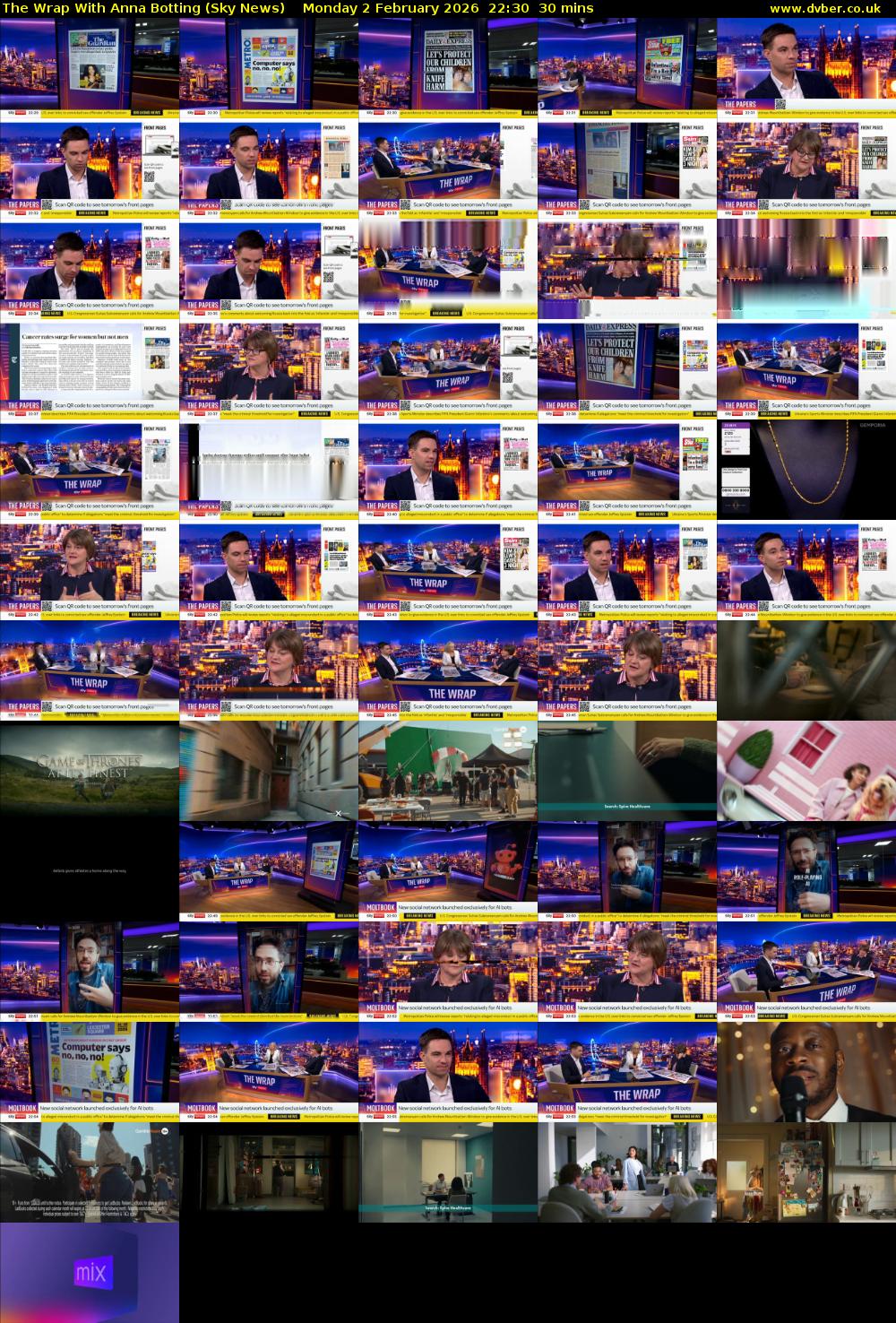 The Wrap With Anna Botting (Sky News) Monday 2 February 2026 22:30 - 23:00