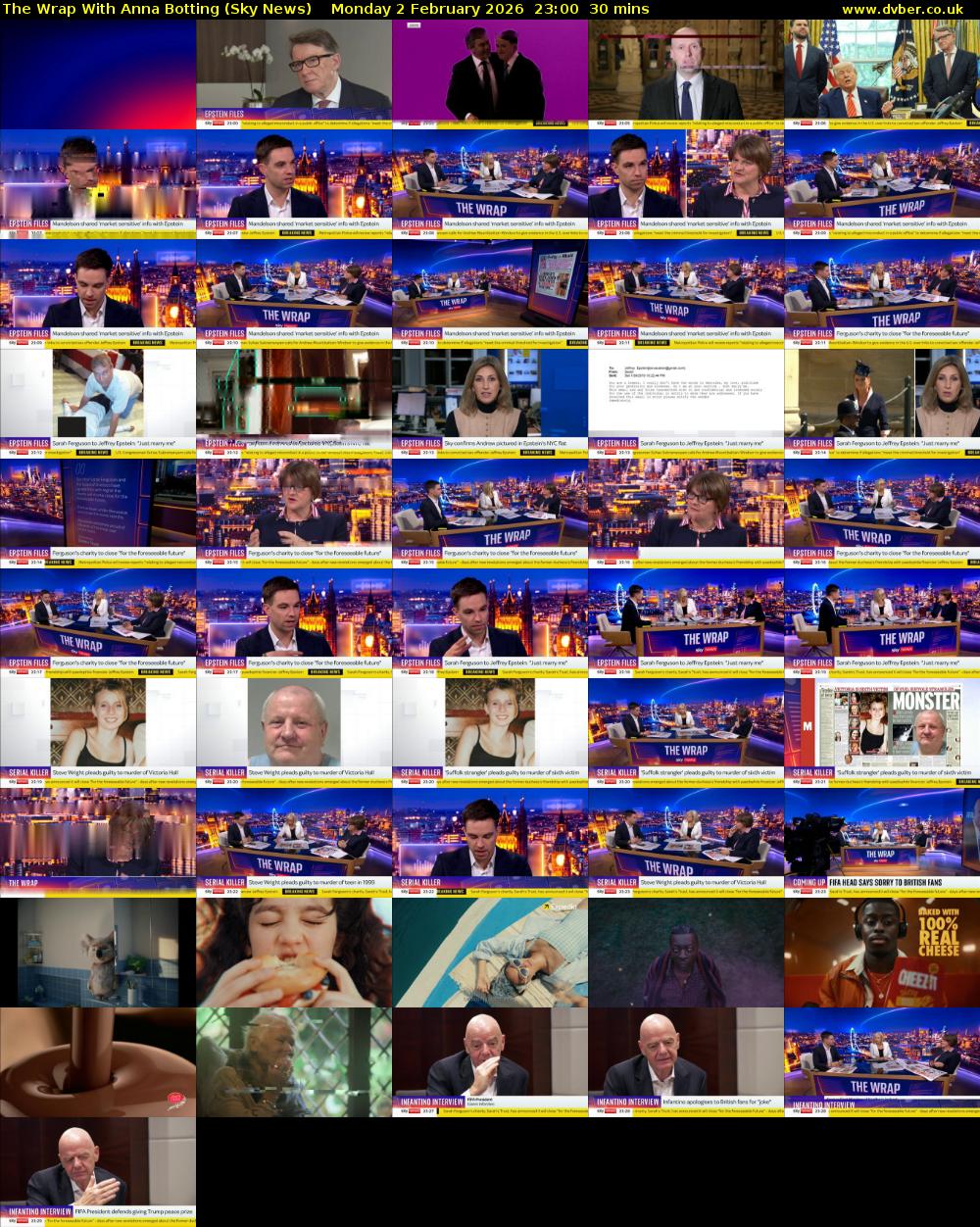 The Wrap With Anna Botting (Sky News) Monday 2 February 2026 23:00 - 23:30