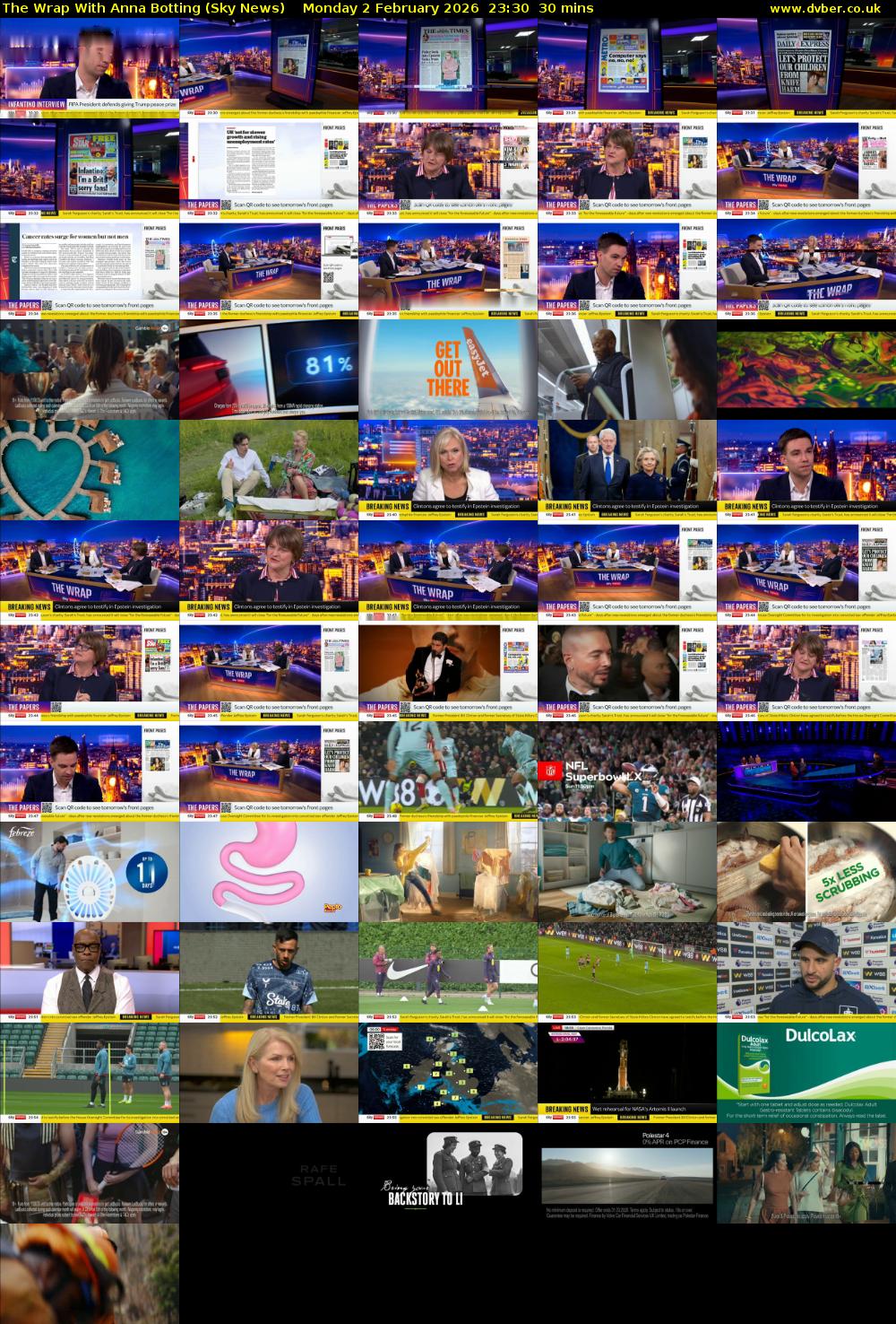 The Wrap With Anna Botting (Sky News) Monday 2 February 2026 23:30 - 00:00