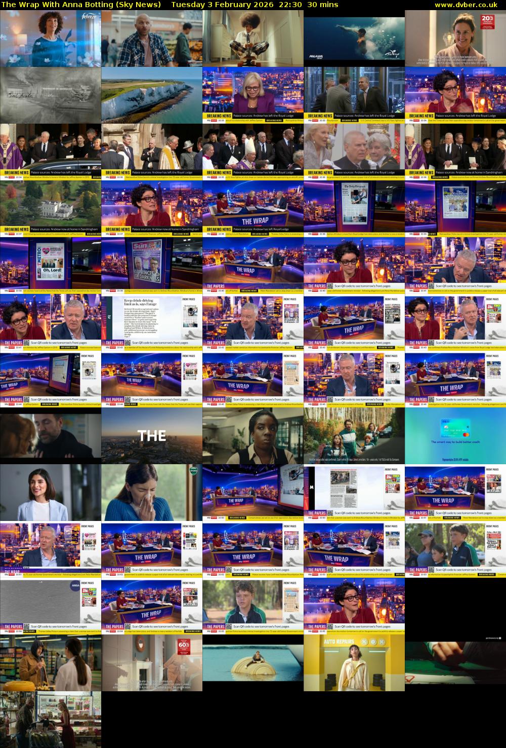 The Wrap With Anna Botting (Sky News) Tuesday 3 February 2026 22:30 - 23:00