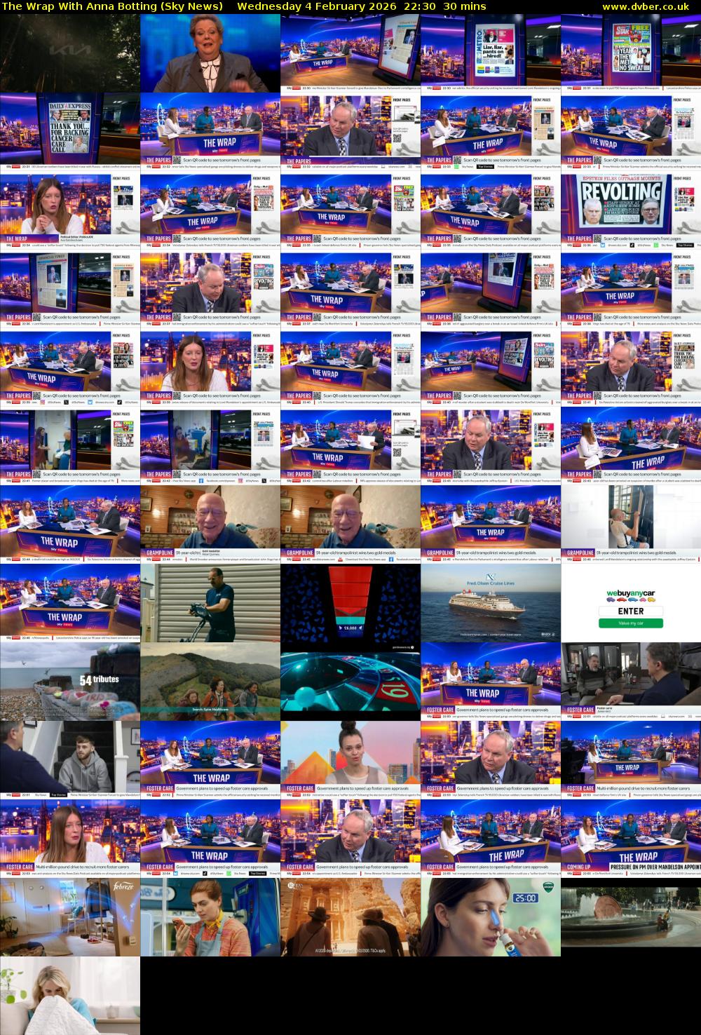 The Wrap With Anna Botting (Sky News) Wednesday 4 February 2026 22:30 - 23:00