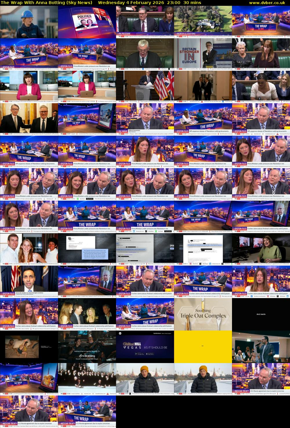 The Wrap With Anna Botting (Sky News) Wednesday 4 February 2026 23:00 - 23:30