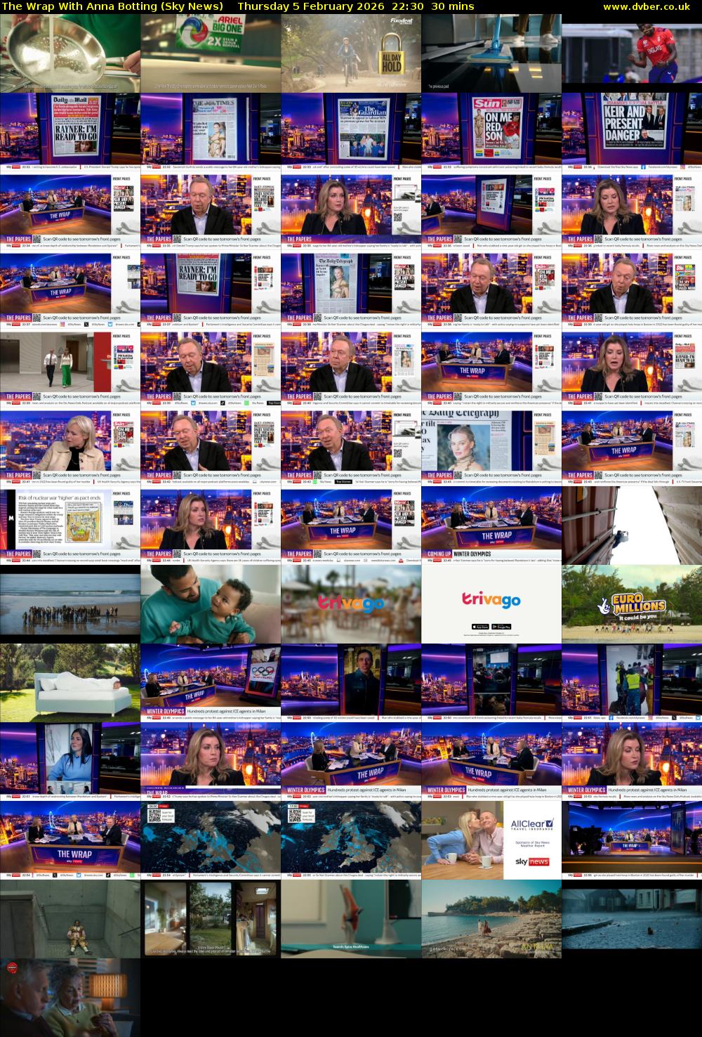 The Wrap With Anna Botting (Sky News) Thursday 5 February 2026 22:30 - 23:00