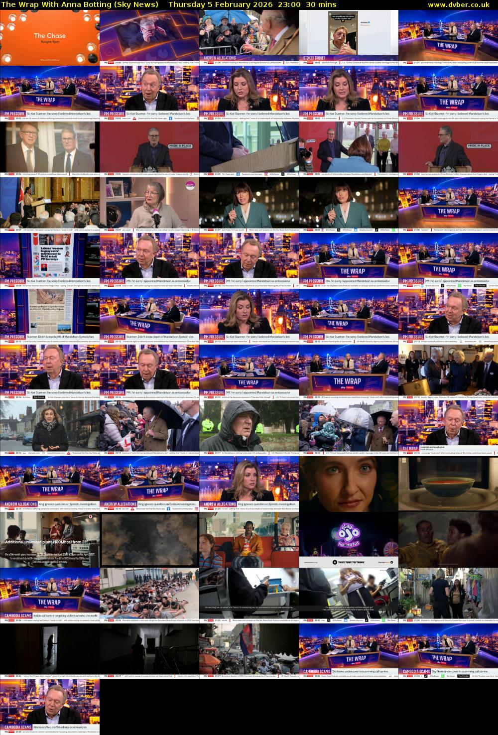 The Wrap With Anna Botting (Sky News) Thursday 5 February 2026 23:00 - 23:30