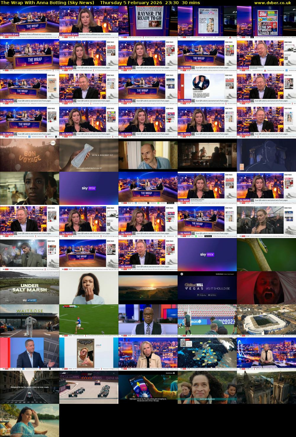 The Wrap With Anna Botting (Sky News) Thursday 5 February 2026 23:30 - 00:00