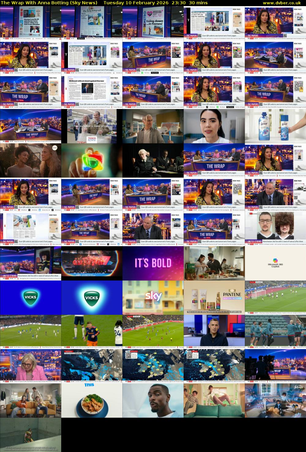 The Wrap With Anna Botting (Sky News) Tuesday 10 February 2026 23:30 - 00:00