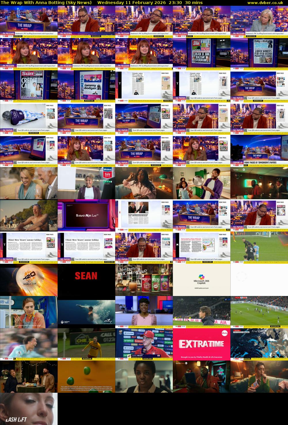 The Wrap With Anna Botting (Sky News) Wednesday 11 February 2026 23:30 - 00:00