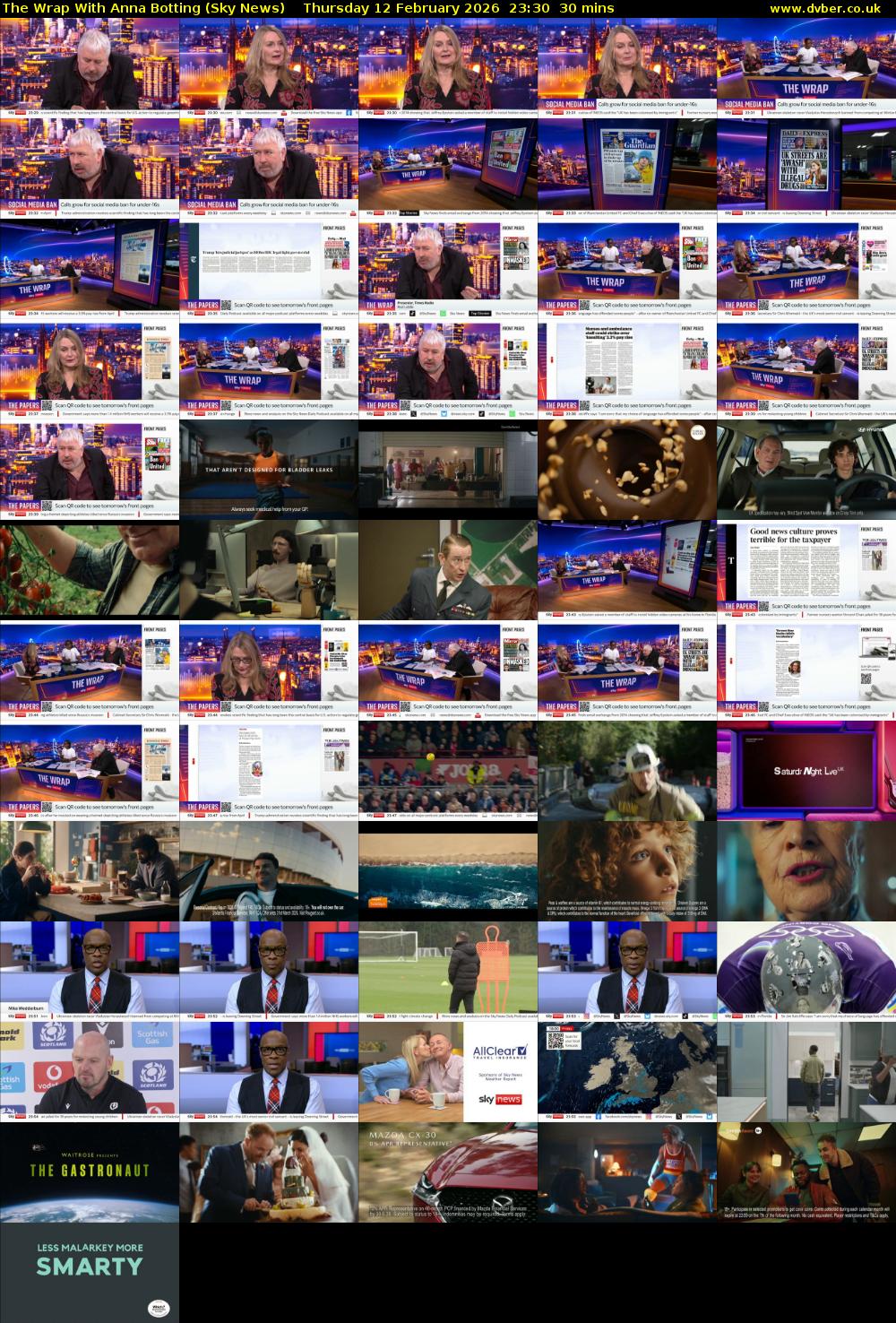 The Wrap With Anna Botting (Sky News) Thursday 12 February 2026 23:30 - 00:00