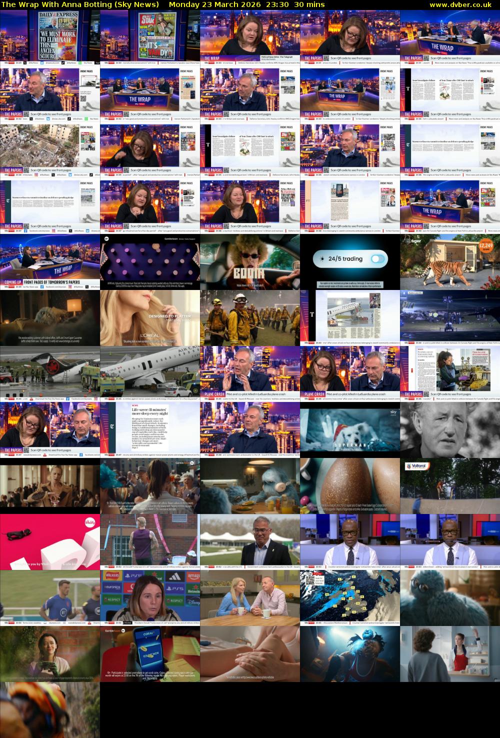 The Wrap With Anna Botting (Sky News) Monday 23 March 2026 23:30 - 00:00