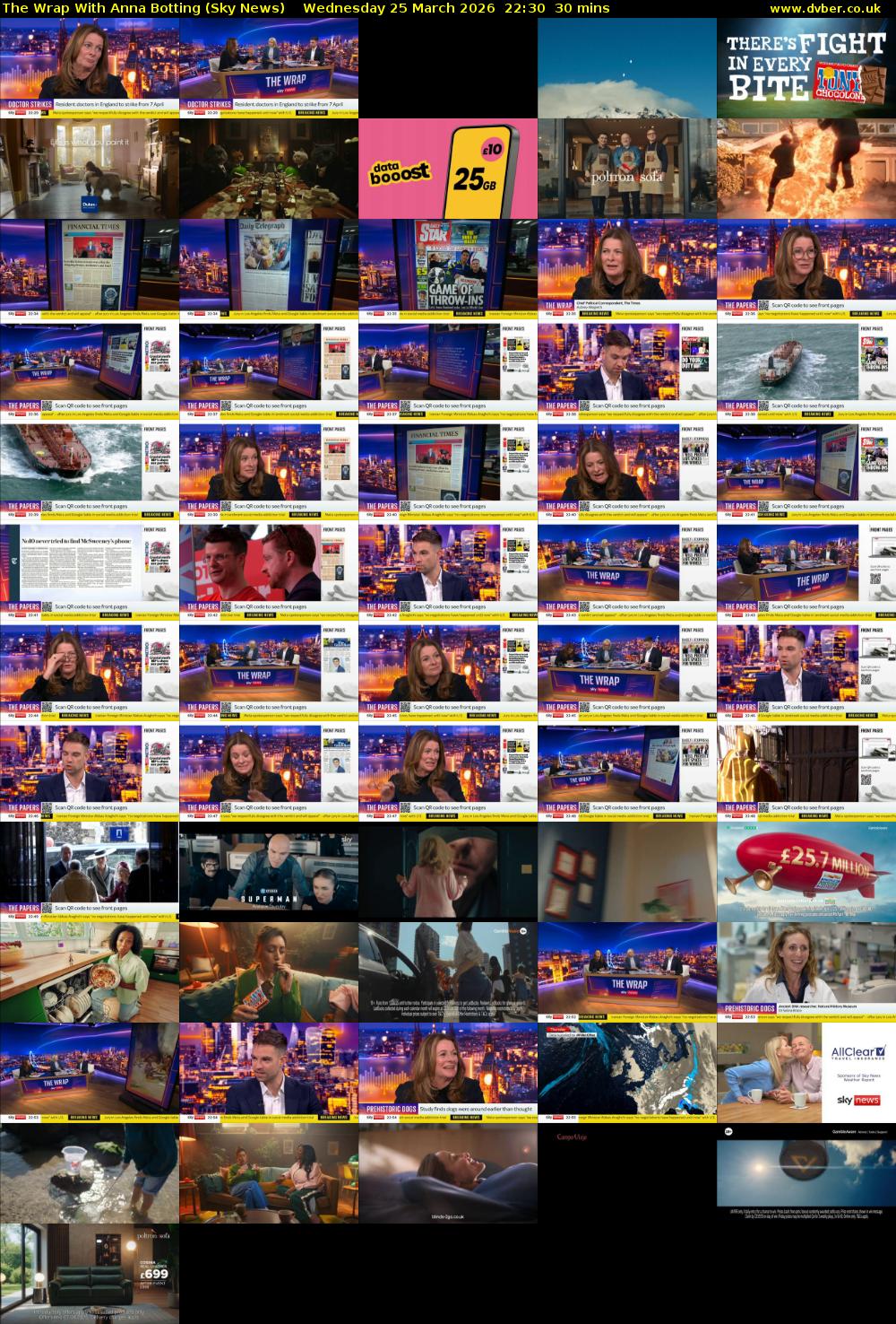 The Wrap With Anna Botting (Sky News) Wednesday 25 March 2026 22:30 - 23:00
