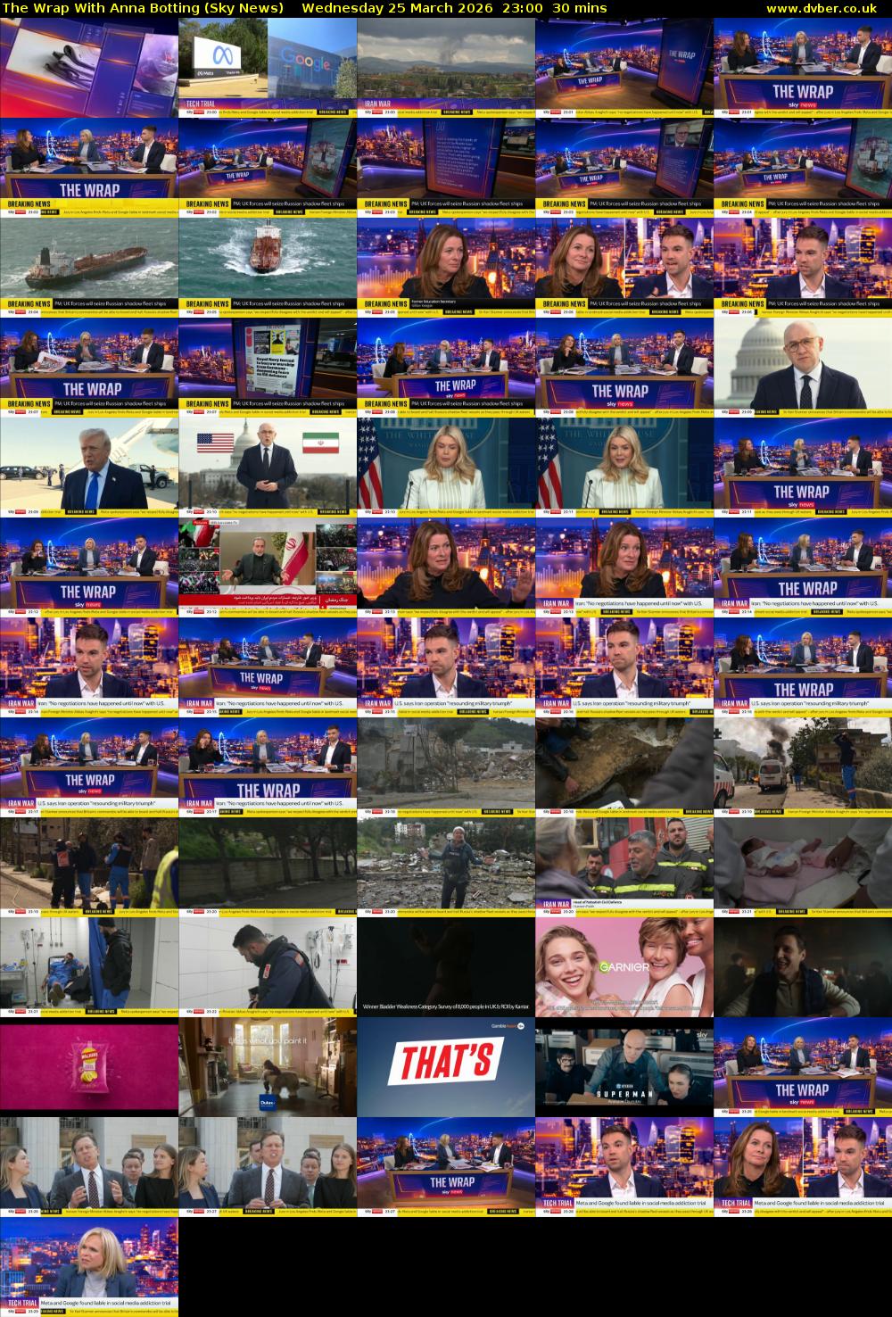 The Wrap With Anna Botting (Sky News) Wednesday 25 March 2026 23:00 - 23:30