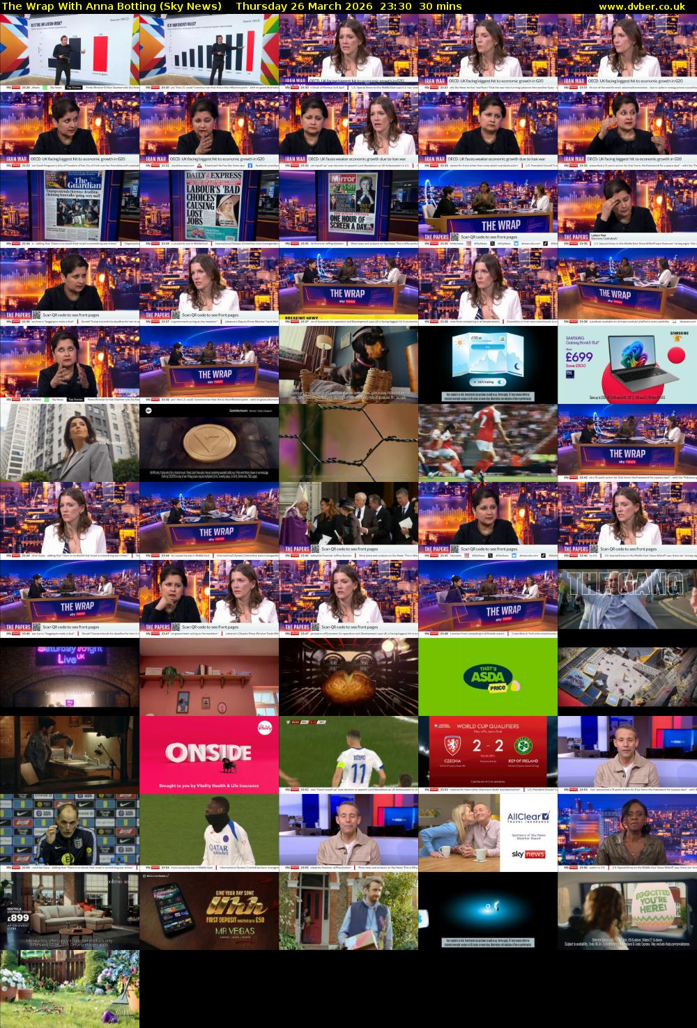 The Wrap With Anna Botting (Sky News) Thursday 26 March 2026 23:30 - 00:00