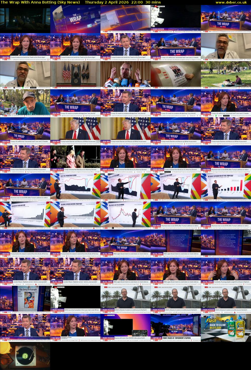 The Wrap With Anna Botting (Sky News) Thursday 2 April 2026 22:00 - 22:30