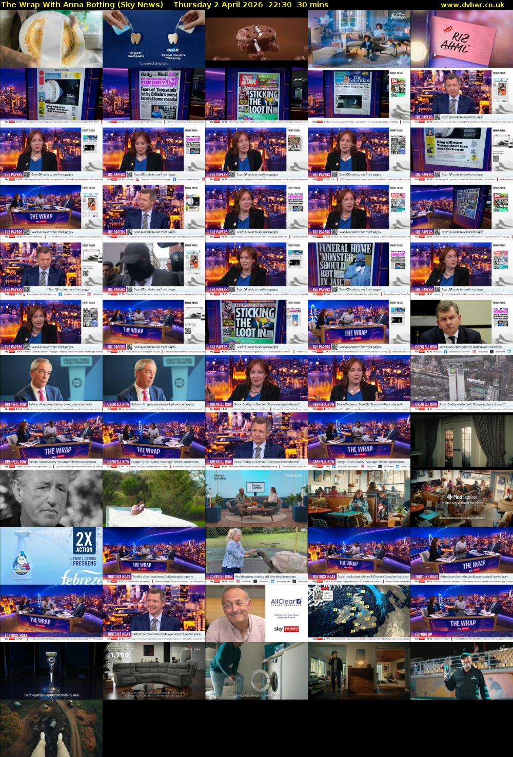 The Wrap With Anna Botting (Sky News) Thursday 2 April 2026 22:30 - 23:00
