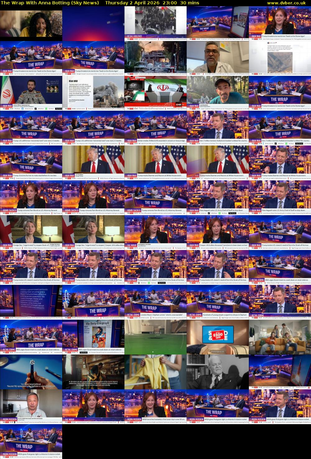 The Wrap With Anna Botting (Sky News) Thursday 2 April 2026 23:00 - 23:30