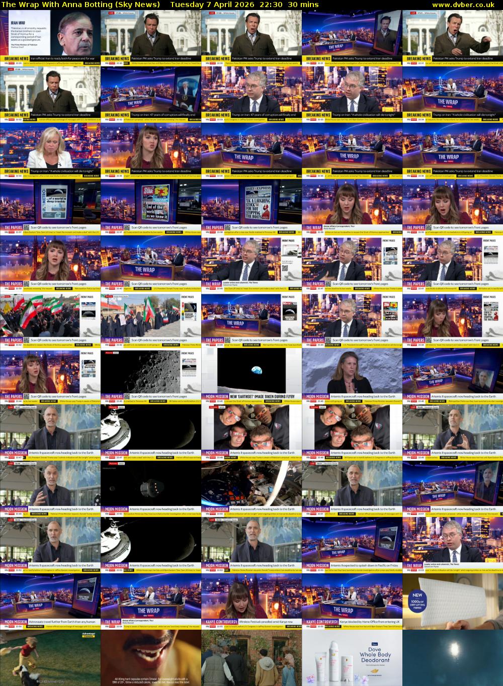 The Wrap With Anna Botting (Sky News) Tuesday 7 April 2026 22:30 - 23:00