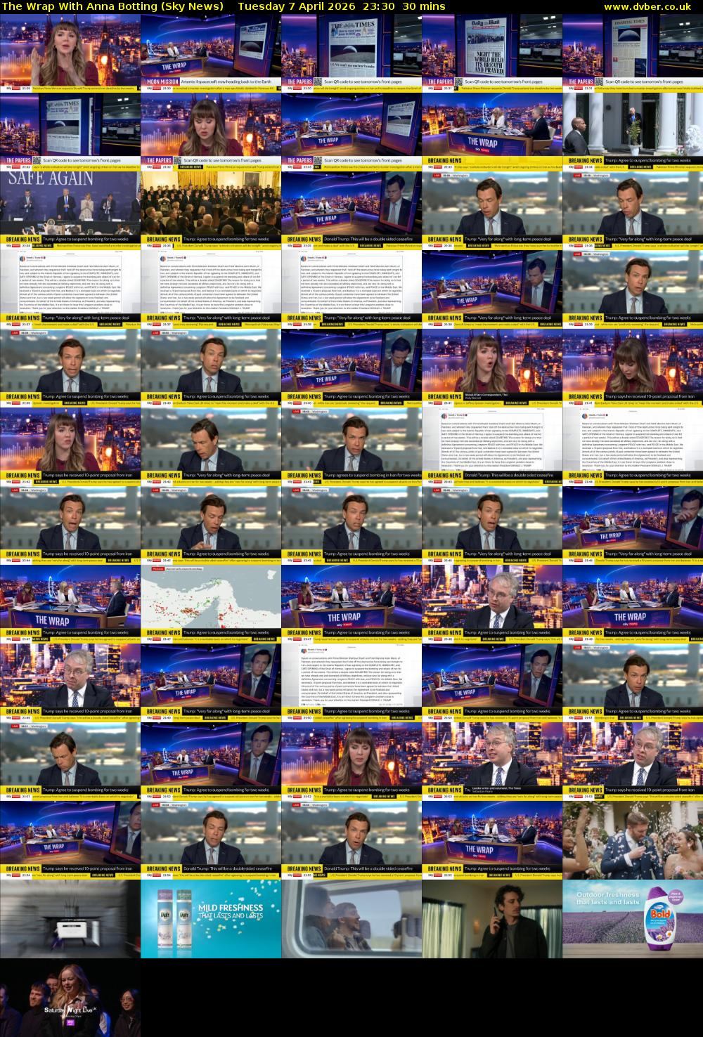 The Wrap With Anna Botting (Sky News) Tuesday 7 April 2026 23:30 - 00:00