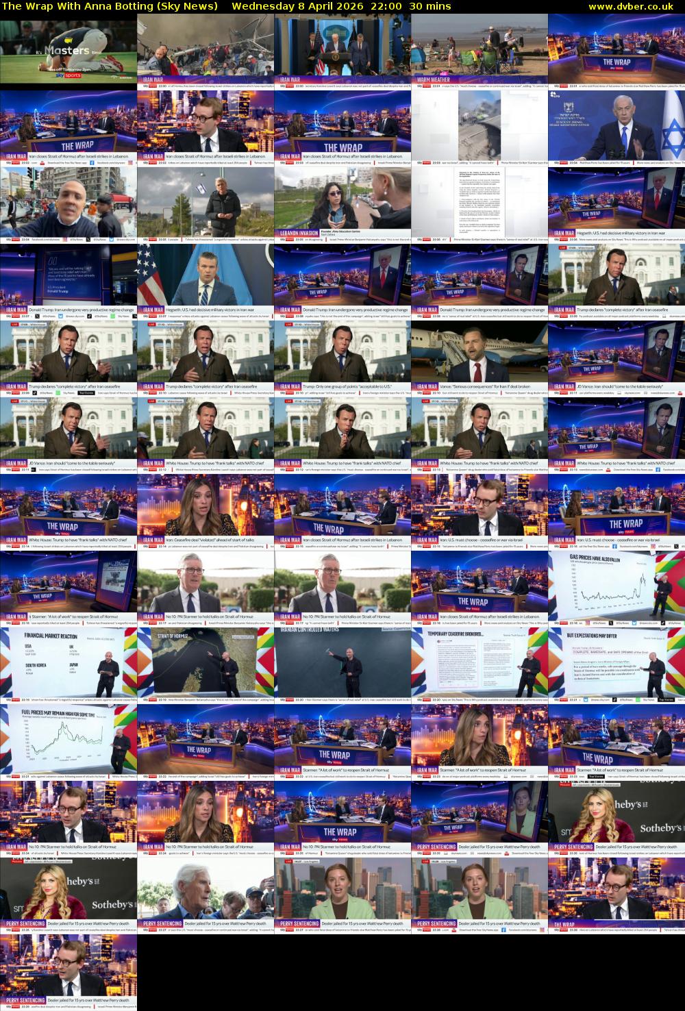 The Wrap With Anna Botting (Sky News) Wednesday 8 April 2026 22:00 - 22:30