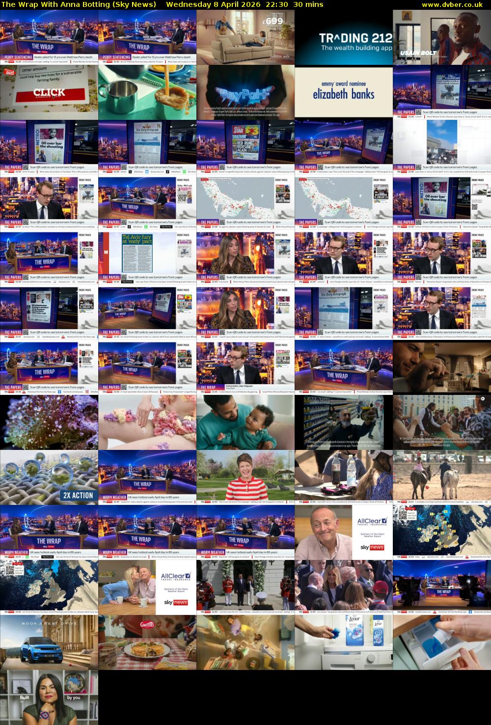 The Wrap With Anna Botting (Sky News) Wednesday 8 April 2026 22:30 - 23:00