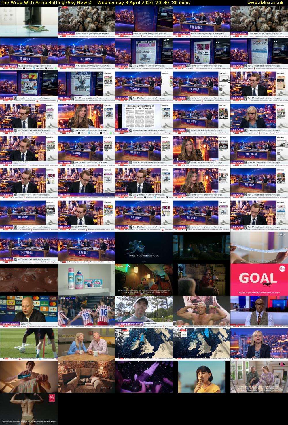 The Wrap With Anna Botting (Sky News) Wednesday 8 April 2026 23:30 - 00:00