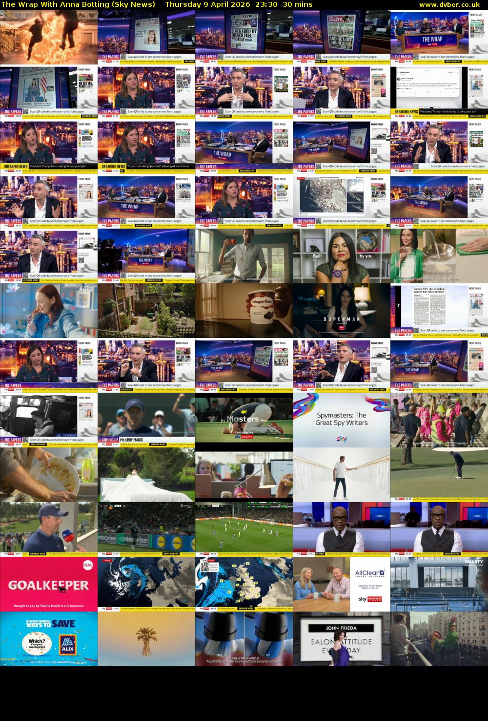 The Wrap With Anna Botting (Sky News) Thursday 9 April 2026 23:30 - 00:00