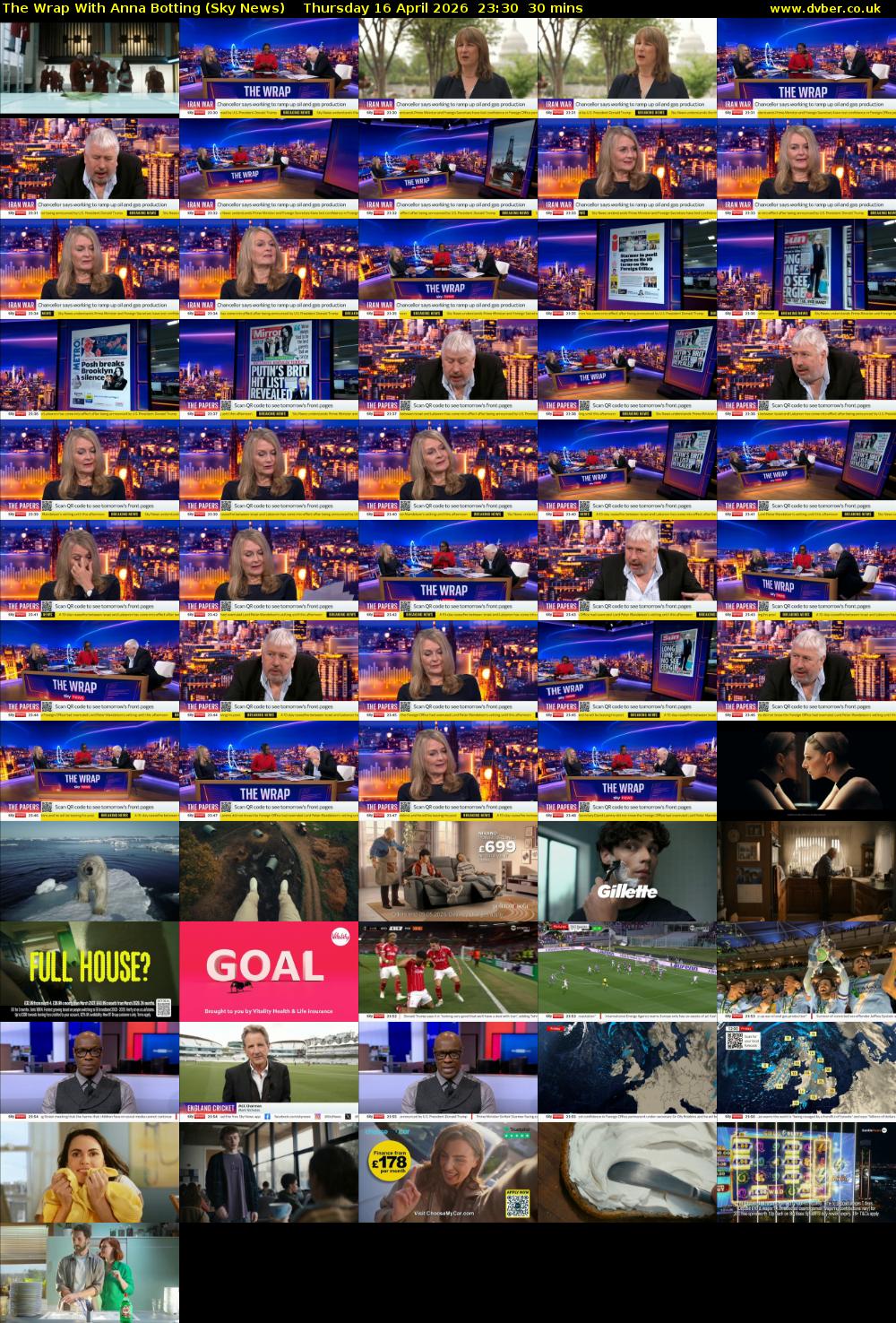 The Wrap With Anna Botting (Sky News) Thursday 16 April 2026 23:30 - 00:00