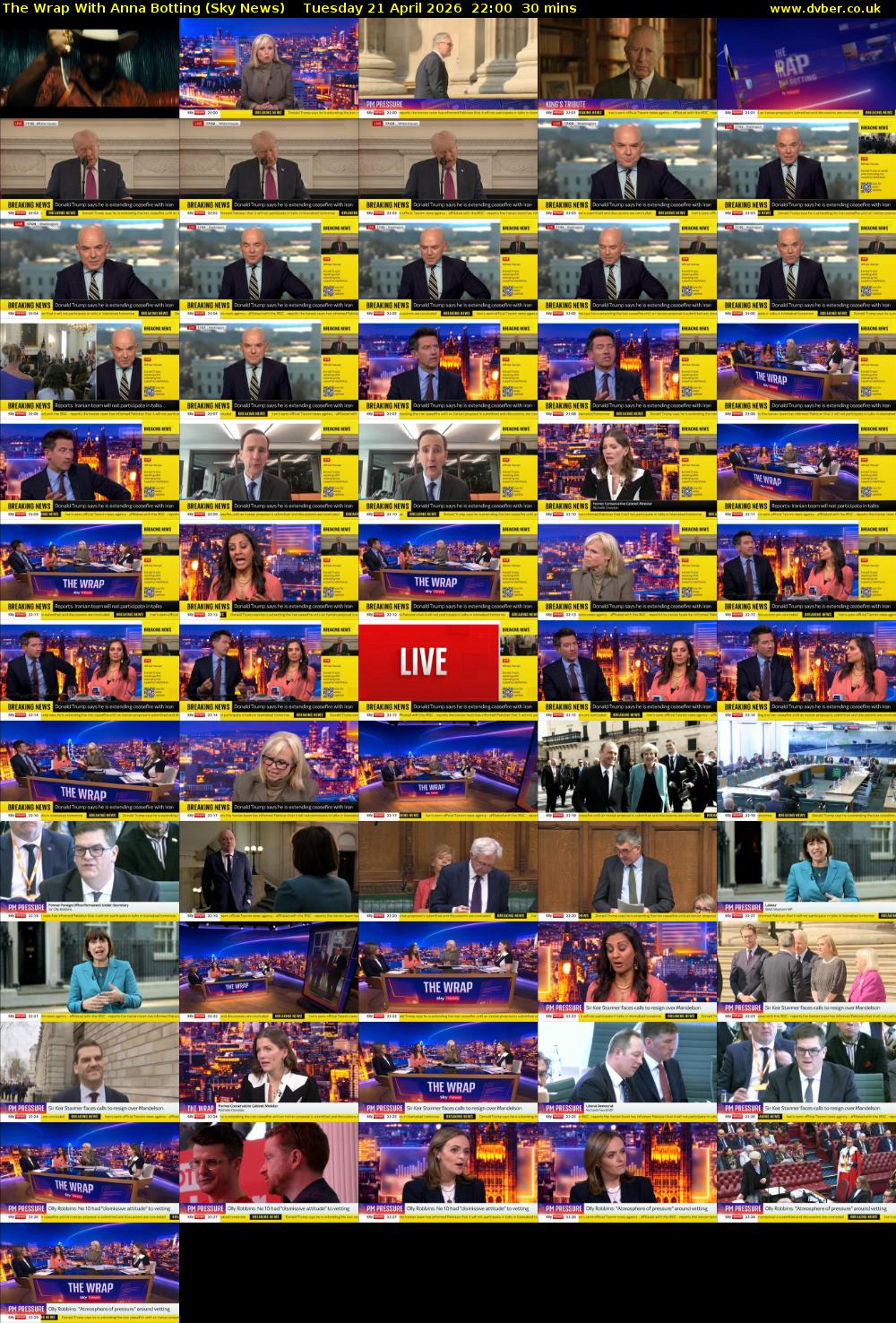 The Wrap With Anna Botting (Sky News) Tuesday 21 April 2026 22:00 - 22:30