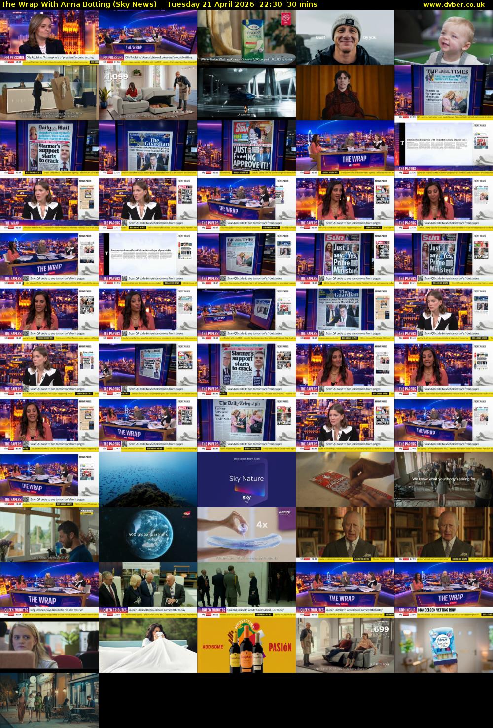 The Wrap With Anna Botting (Sky News) Tuesday 21 April 2026 22:30 - 23:00