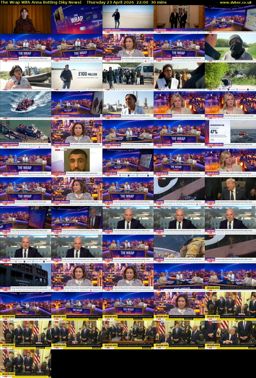 The Wrap With Anna Botting (Sky News) Thursday 23 April 2026 22:00 - 22:30