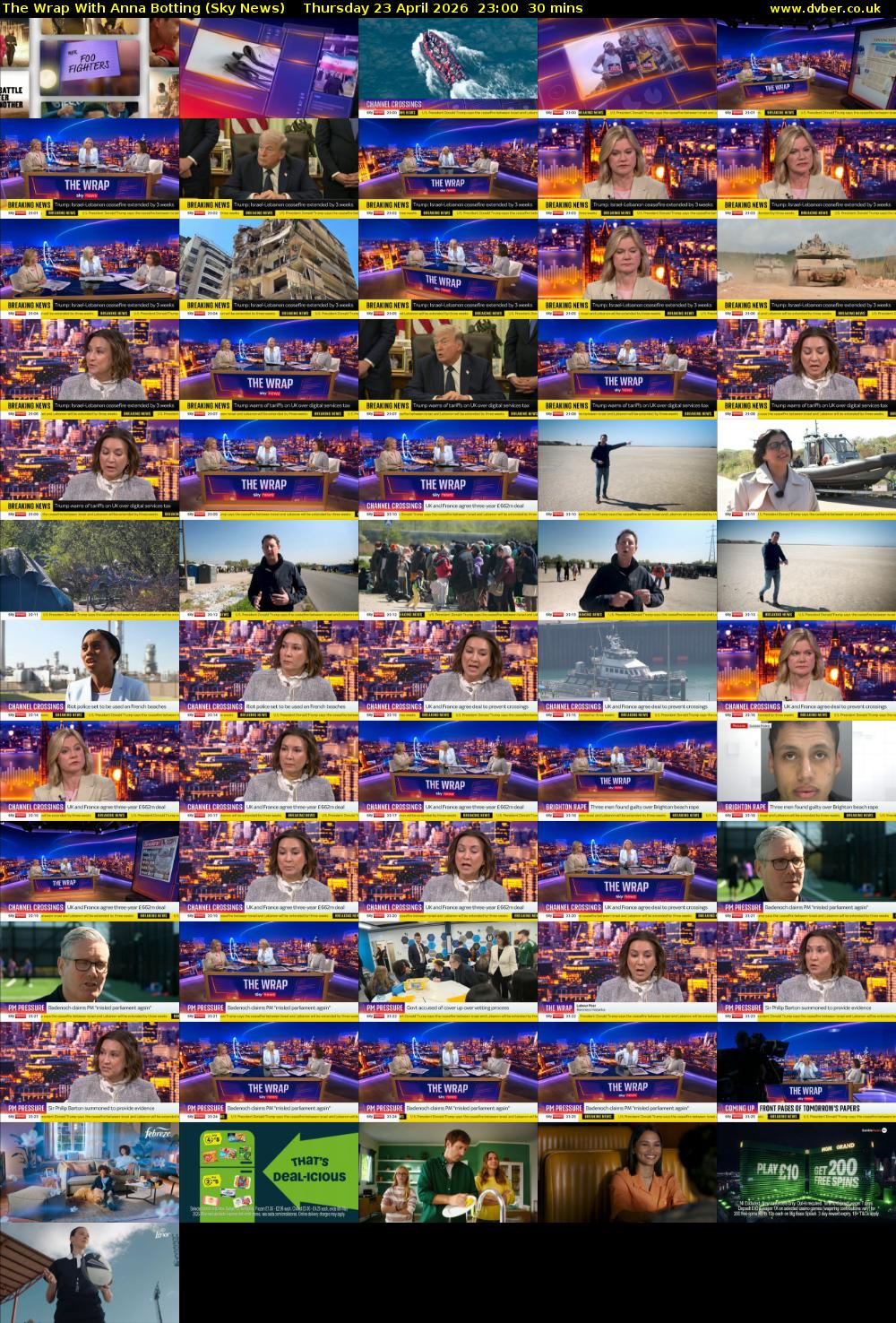 The Wrap With Anna Botting (Sky News) Thursday 23 April 2026 23:00 - 23:30