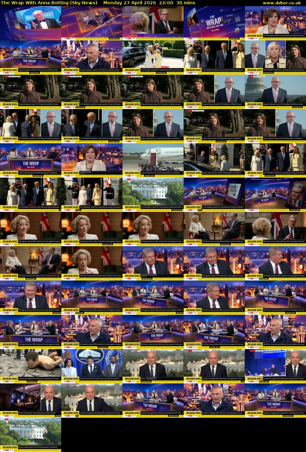 The Wrap With Anna Botting (Sky News) Monday 27 April 2026 22:00 - 22:30