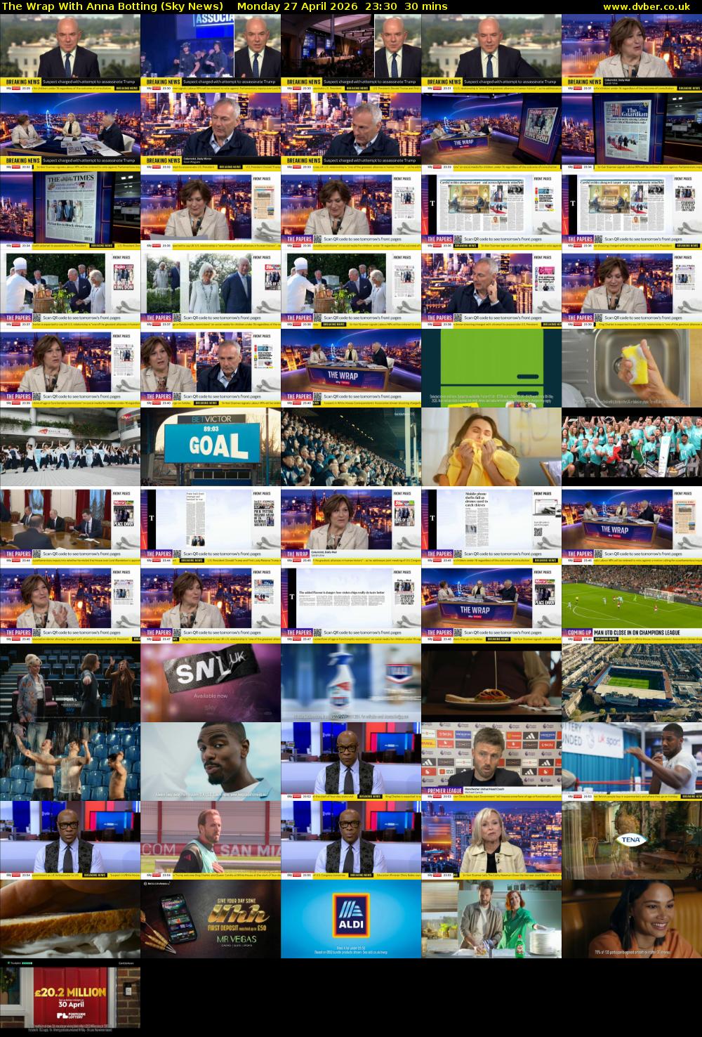 The Wrap With Anna Botting (Sky News) Monday 27 April 2026 23:30 - 00:00