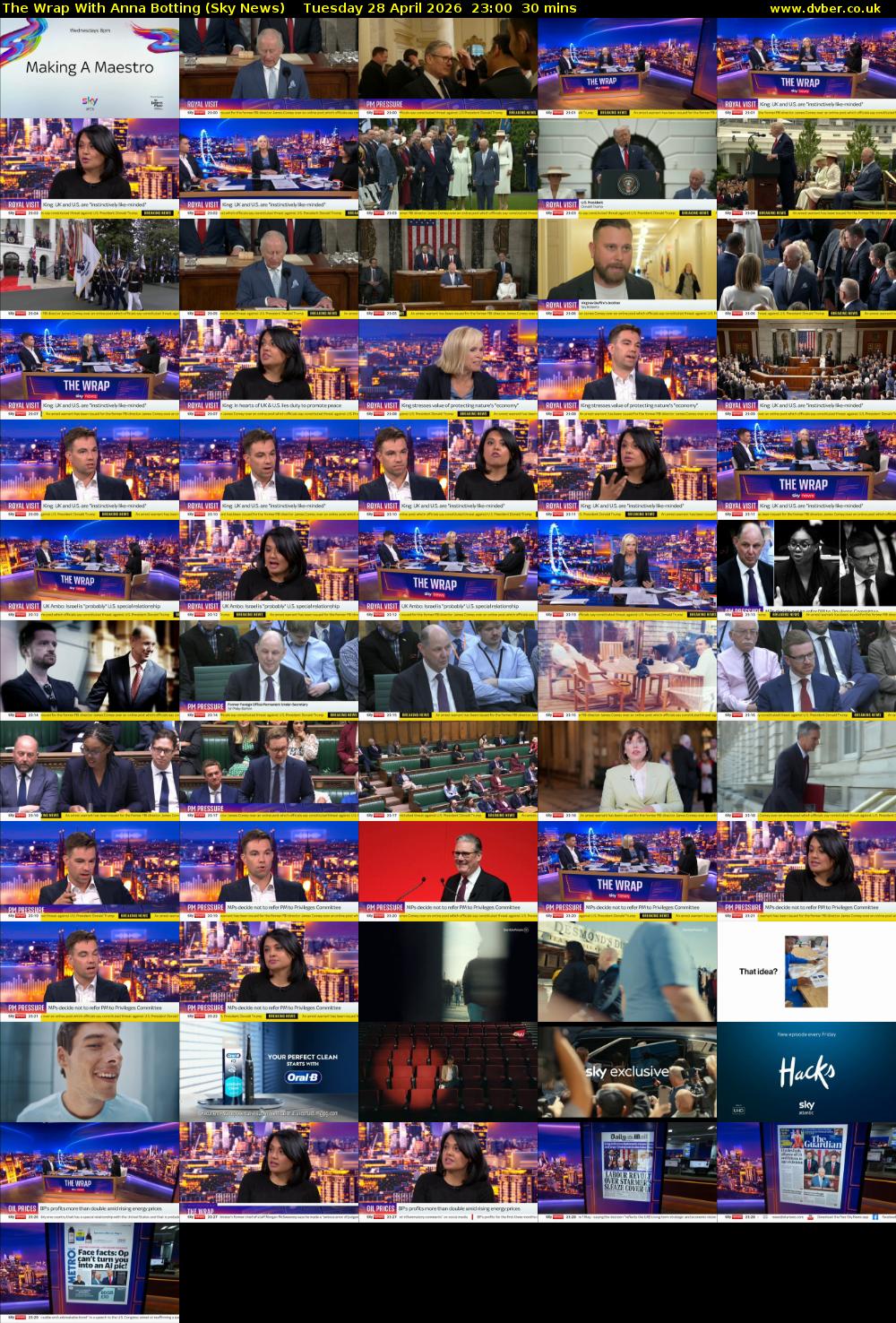 The Wrap With Anna Botting (Sky News) Tuesday 28 April 2026 23:00 - 23:30