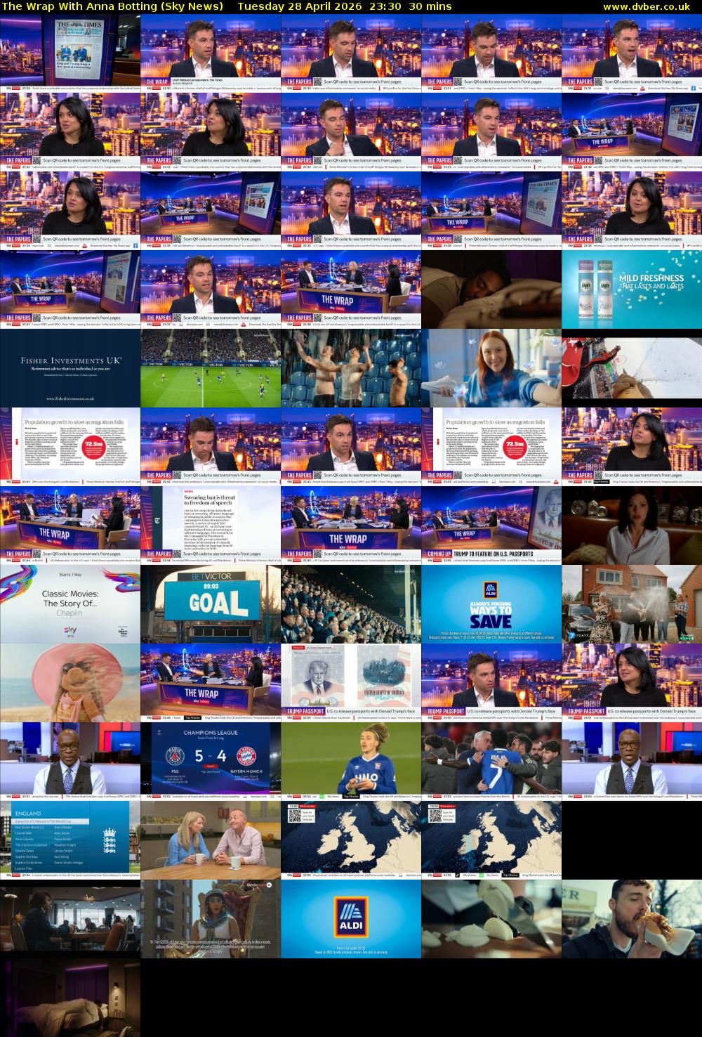 The Wrap With Anna Botting (Sky News) Tuesday 28 April 2026 23:30 - 00:00