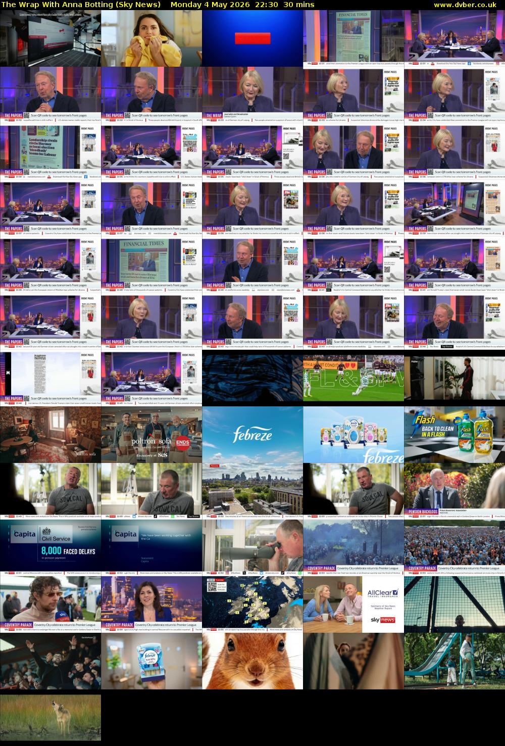 The Wrap With Anna Botting (Sky News) Monday 4 May 2026 22:30 - 23:00