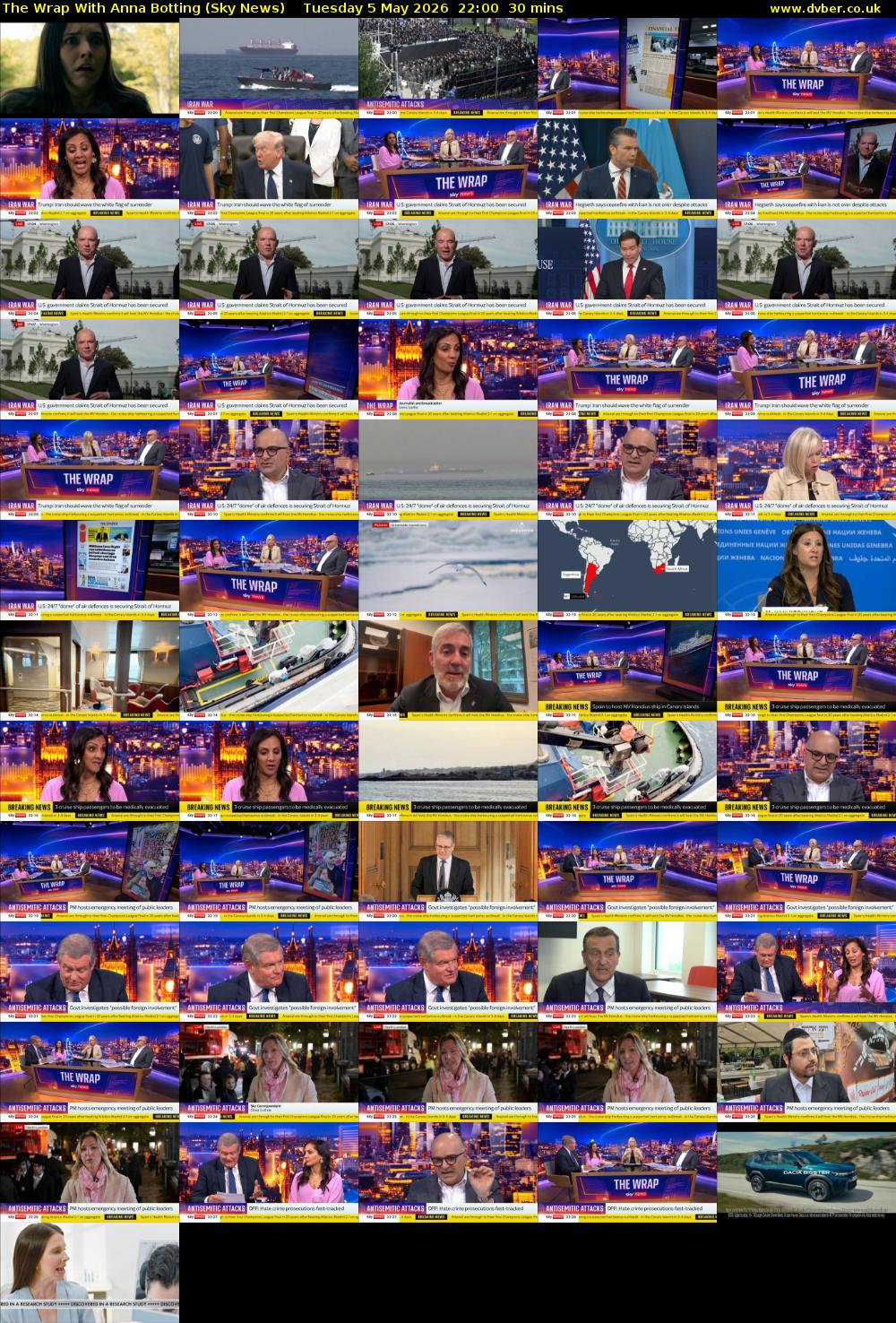 The Wrap With Anna Botting (Sky News) Tuesday 5 May 2026 22:00 - 22:30