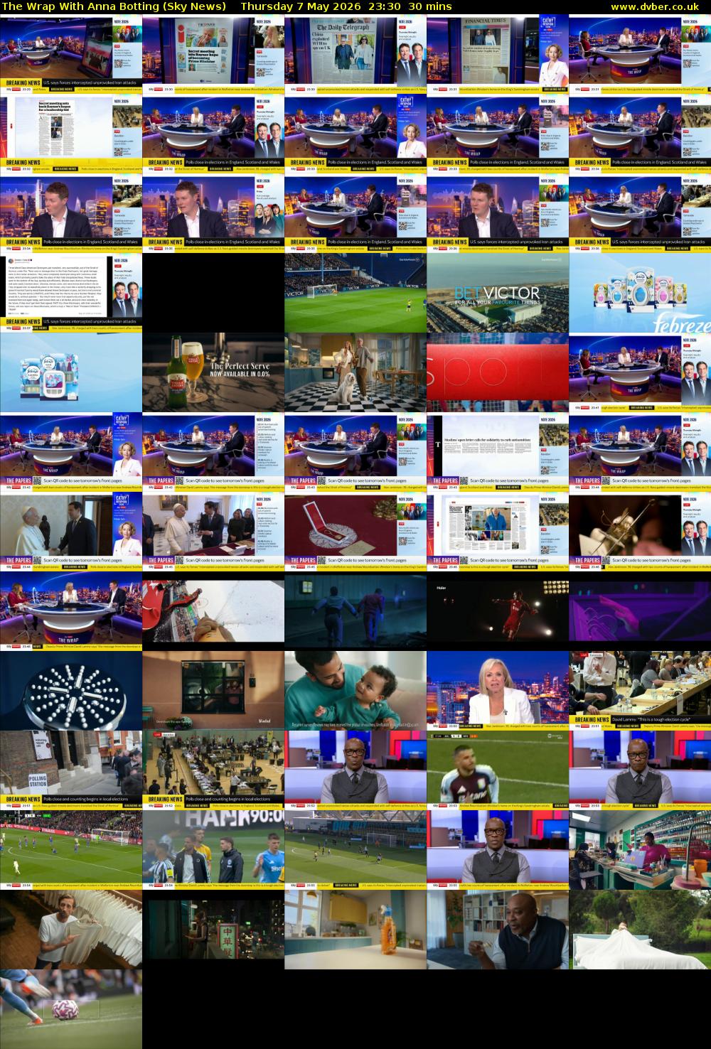 The Wrap With Anna Botting (Sky News) Thursday 7 May 2026 23:30 - 00:00