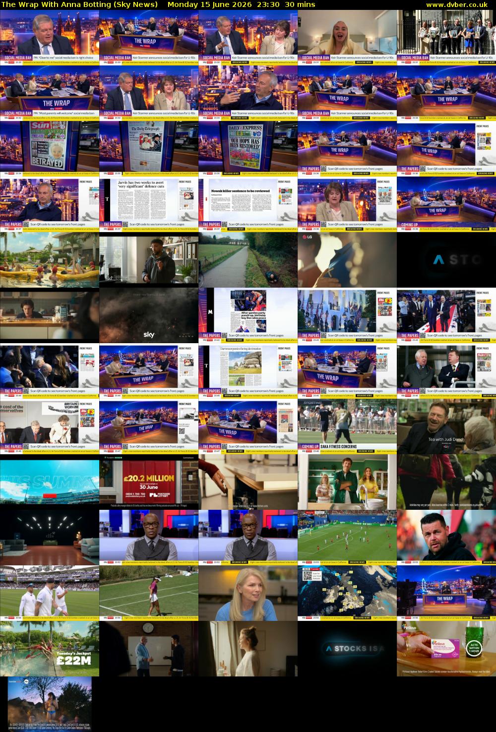 The Wrap With Anna Botting (Sky News) Monday 15 June 2026 23:30 - 00:00