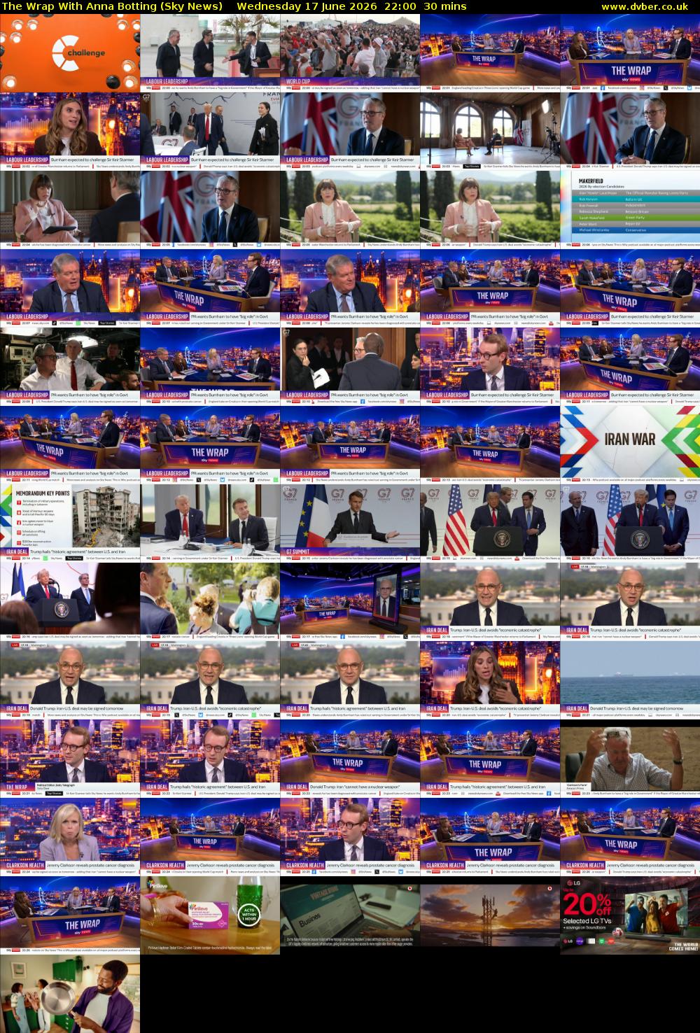 The Wrap With Anna Botting (Sky News) Wednesday 17 June 2026 22:00 - 22:30