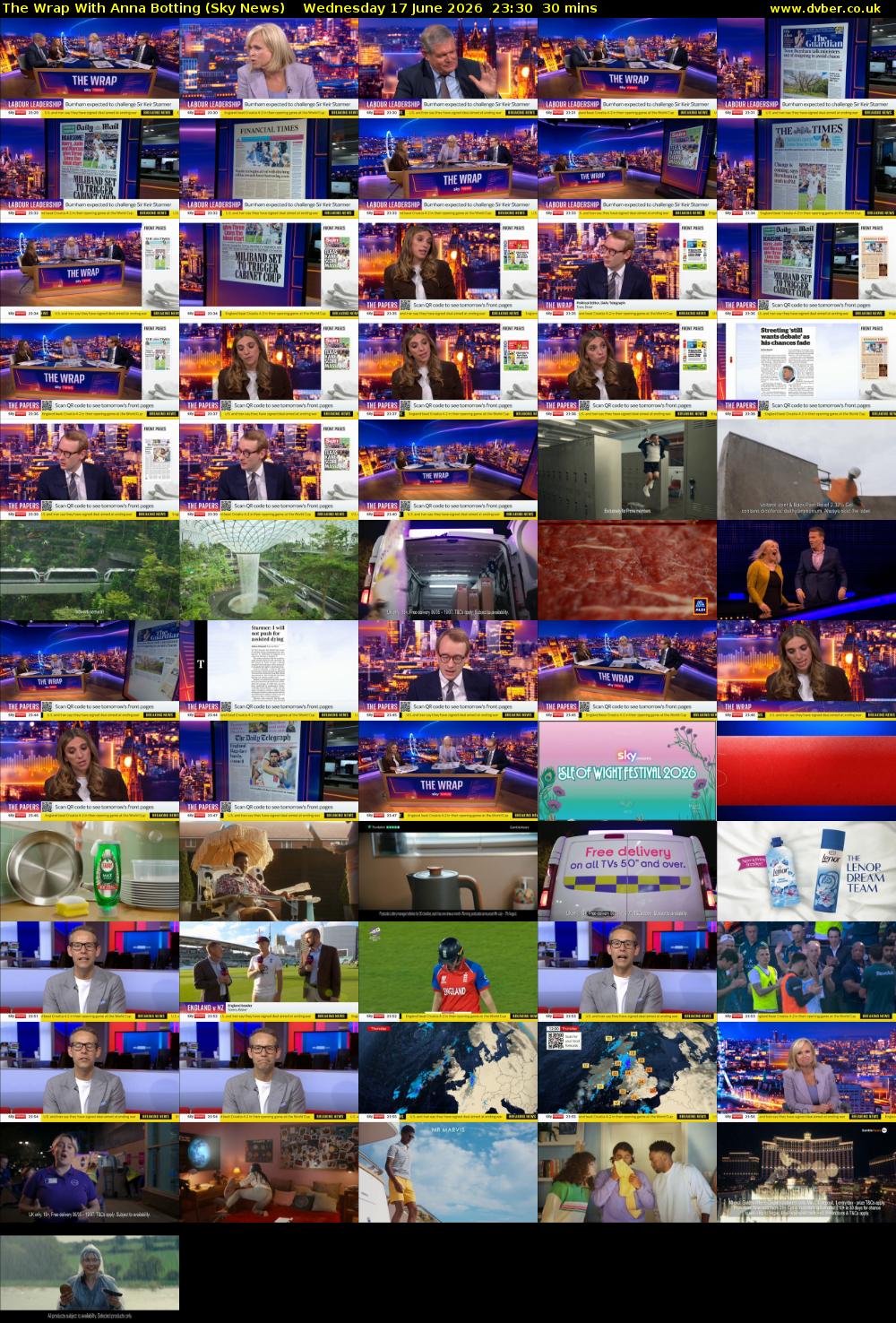 The Wrap With Anna Botting (Sky News) Wednesday 17 June 2026 23:30 - 00:00