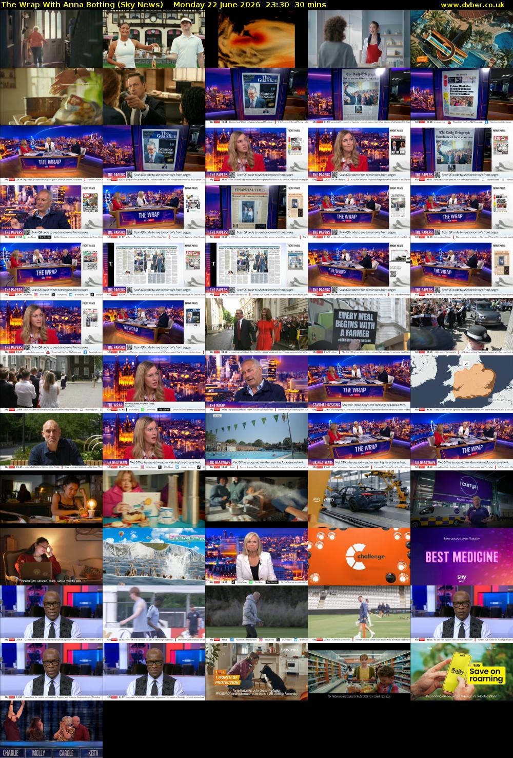 The Wrap With Anna Botting (Sky News) Monday 22 June 2026 23:30 - 00:00