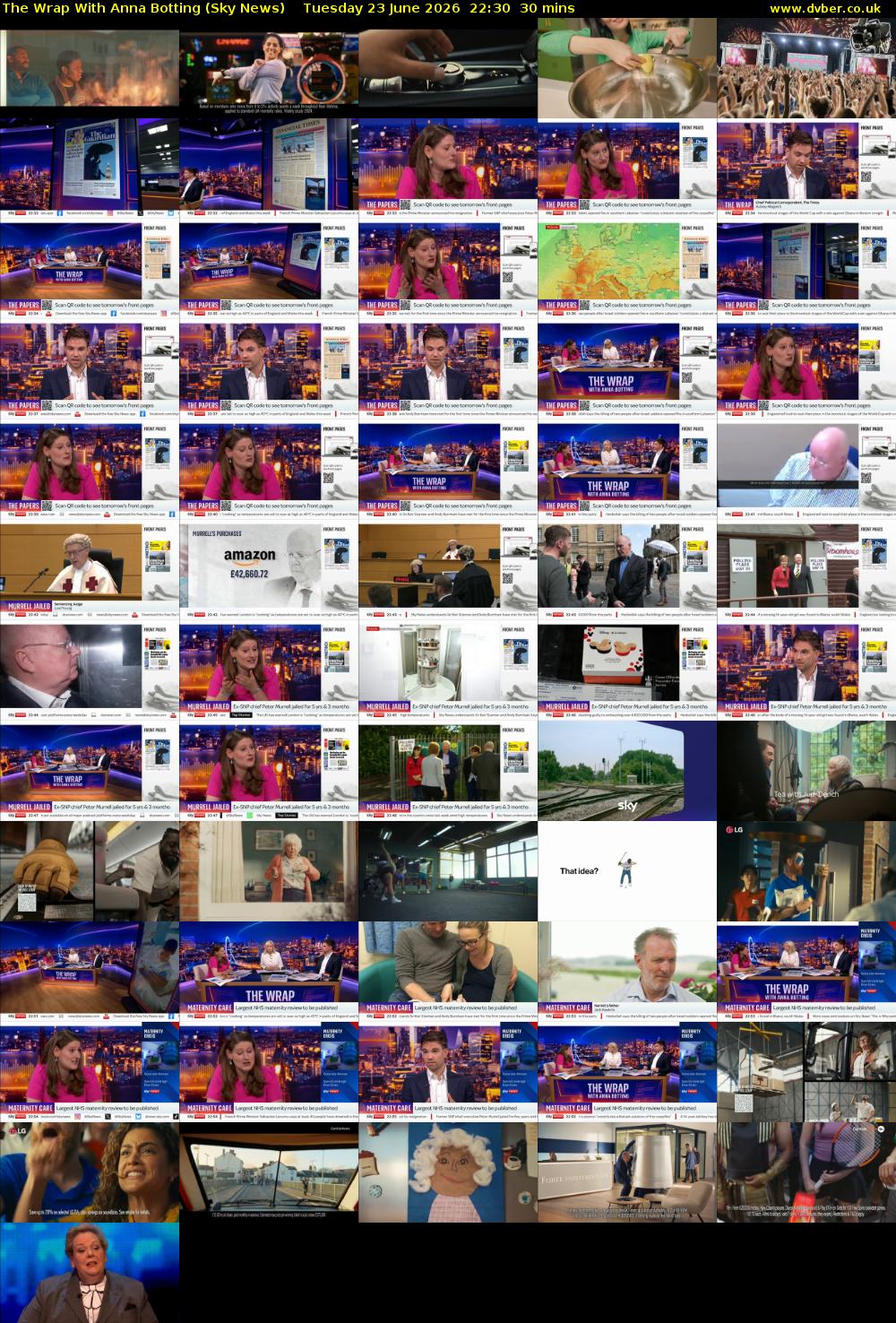 The Wrap With Anna Botting (Sky News) Tuesday 23 June 2026 22:30 - 23:00