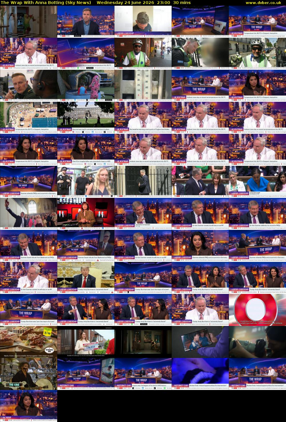 The Wrap With Anna Botting (Sky News) Wednesday 24 June 2026 23:00 - 23:30