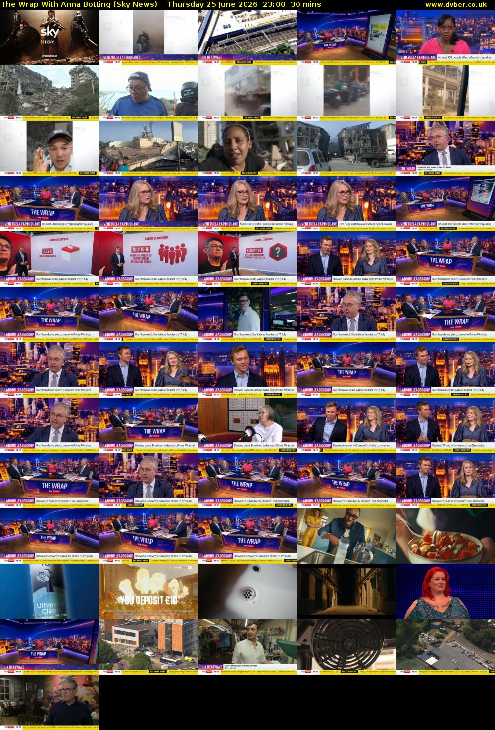 The Wrap With Anna Botting (Sky News) Thursday 25 June 2026 23:00 - 23:30